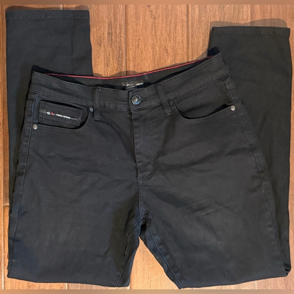 Fried Denim Men’s Slim Fit Black Stretch Jeans – Size 34x30